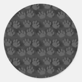 Adesivo Padrão de impressão de pata-branca