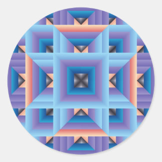 Adesivo Padrão de inclinação 3 em azul e roxo