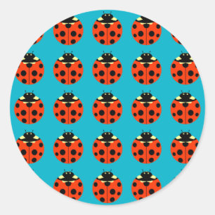 Adesivo padrão de ladybug