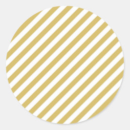 Adesivo Padrão de listras diagonais amarelo-ouro e branco