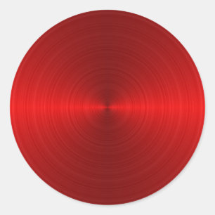 Adesivo padrão de metal vermelho circular