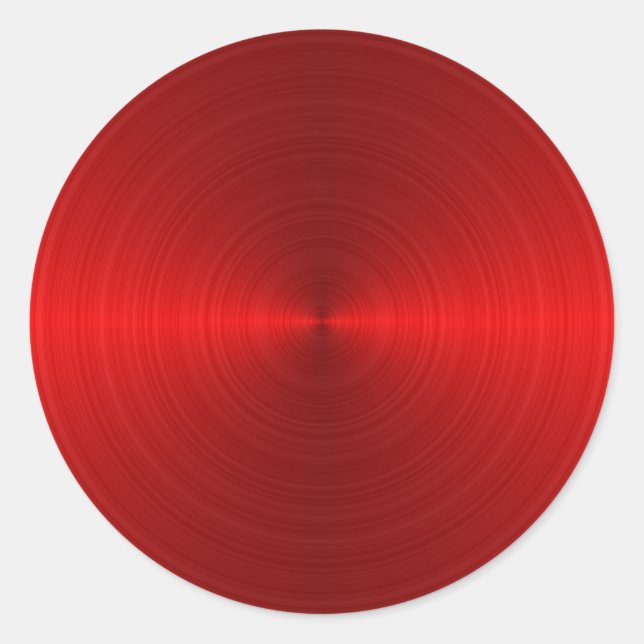 Adesivo padrão de metal vermelho circular (Frente)