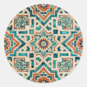Adesivo Padrão de Mosaico Marroquino