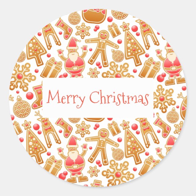 Adesivo Padrão de Natal - Árvore do Pai Natal Rudolph Snow (Frente)