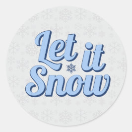 Adesivo Padrão de Natal de Inverno Snowflake
