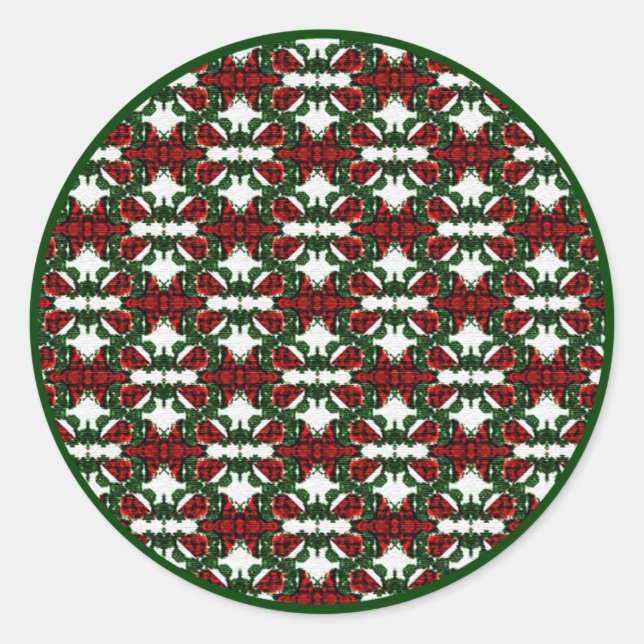 Adesivo Padrão de Natal Presente (Frente)