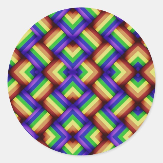 Adesivo Padrão de orgulho gay (Frente)