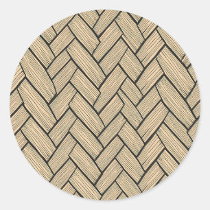 Adesivo Padrão de Parquet de Madeira em Espinha de Peixe