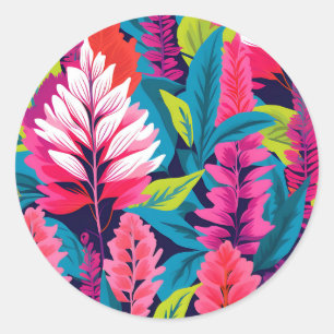 Adesivo Padrão de Pop Floral Astilbe Negrito