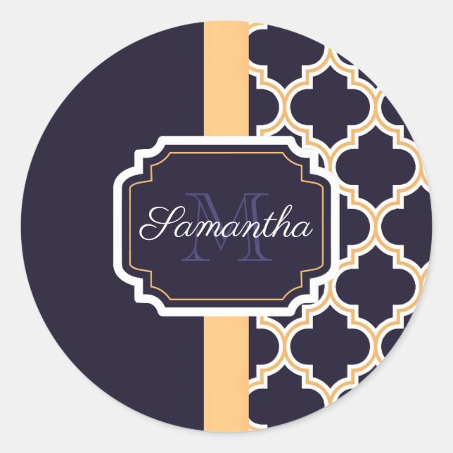 Adesivo Padrão de Quatrefoil (Frente)