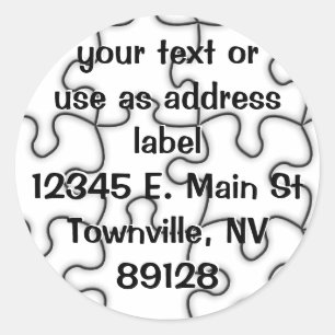 Adesivo Padrão de quebra-cabeça (Adicione sua imagem)