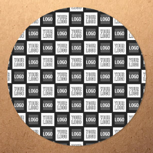 Adesivo Padrão de repetição de quaisquer dois logotipos ou