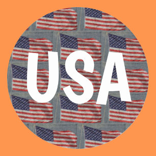 Adesivo Padrão de Sinalizador Red White Blue USA