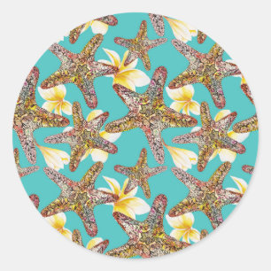 Adesivo Padrão de Starfish Fancioso