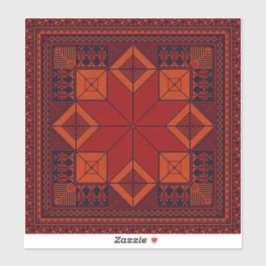 Adesivo Padrão de tatreez dos bordados tradicionais da Pal