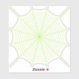 Adesivo Padrão de teia de aranha verde neon preto para o H