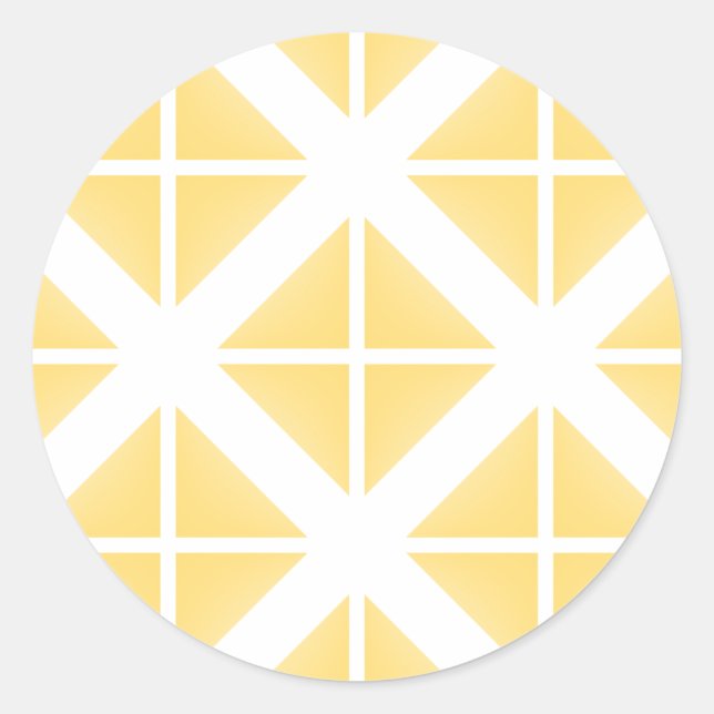 Adesivo Padrão de triângulo de tendência amarelo (Frente)