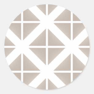 Adesivo Padrão de triângulo de tendência bege