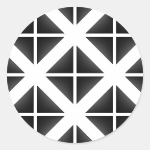 Adesivo Padrão de Triângulo de Tendência Preta