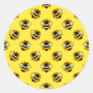 Adesivo Padrão de Verão de Abelha Bumblebee Fofa