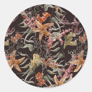 Adesivo Padrão de Vida do Mar Shabby