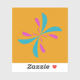 Adesivo Padrão de voo da borboleta Abstrato simples