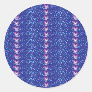 Adesivo Padrão de wallpaper de Violetas Florais Roxo Vint