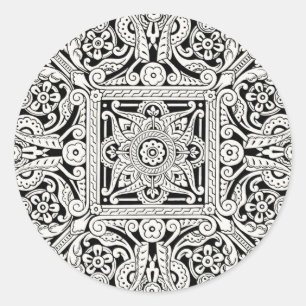 Adesivo Padrão Design de Decoração Vitoriano