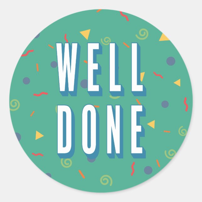 Adesivo Padrão divertido bem feito (Frente)