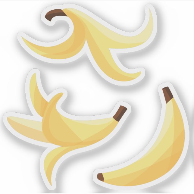 Adesivo Padrão divertido de festa com piadas de banana col (Frente)
