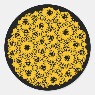 Adesivo Padrão do Cão Amarelo