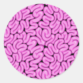 Adesivo Padrão do Cérebro Zombie