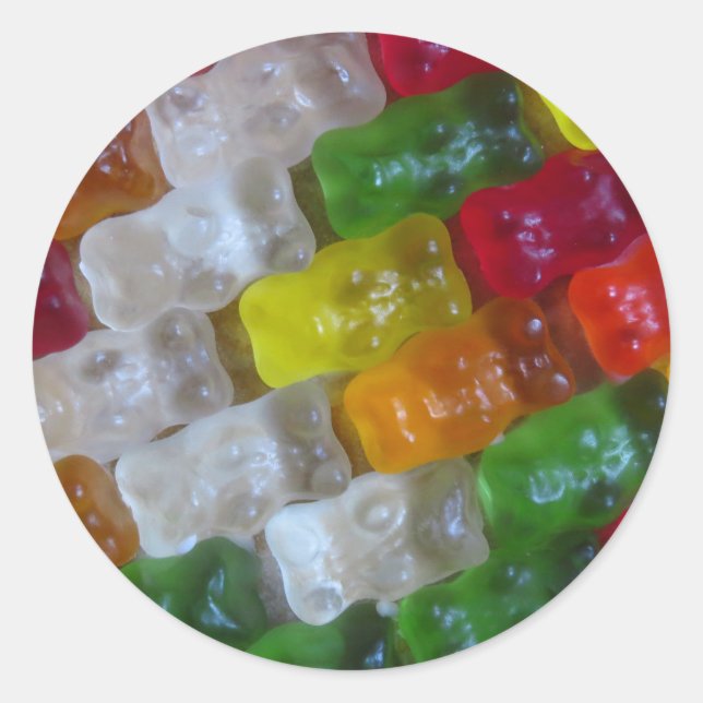 Adesivo Padrão do Urso Gummy (Frente)