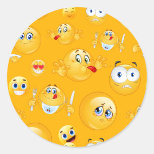 Adesivo Padrão Emoji 2