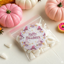 Adesivo Padrão engraçado de Dia das Bruxas bonitinho com a