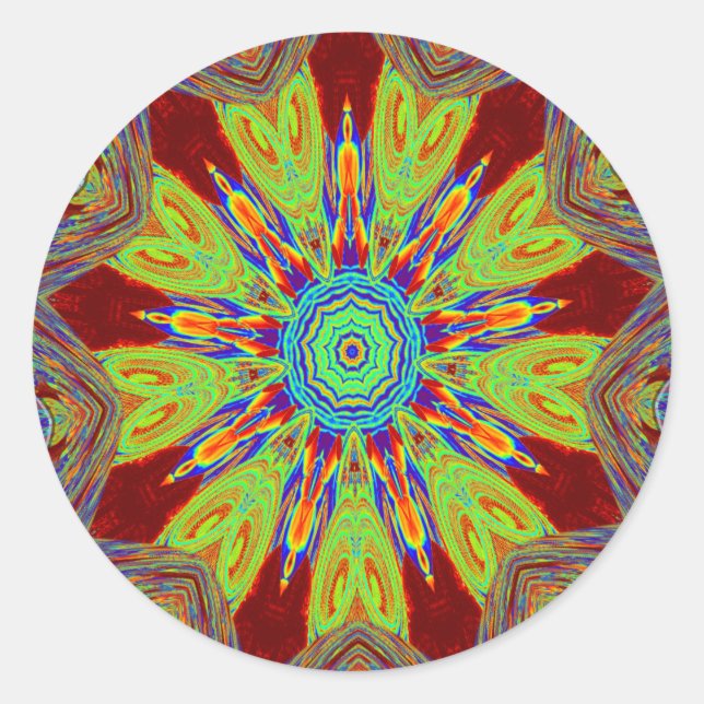 Adesivo Padrão étnico europeu da Ásia africana (Frente)