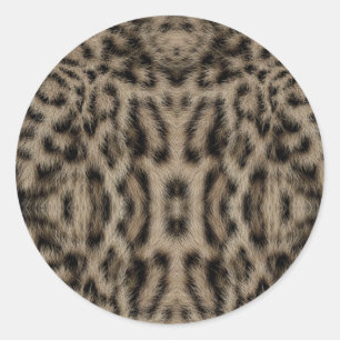 Adesivo Padrão Exótico da Tendência Leopardo da Neve Impre
