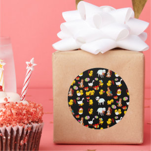 Adesivo Padrão Festa de Páscoa Celebração de Aniversário I