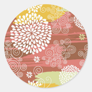 Adesivo Padrão floral 2