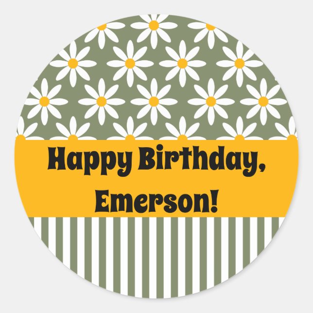 Adesivo Padrão Floral das Visitas Verdes da Sena Retroativ (Frente)