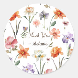 Adesivo Padrão Floral de Flor de Castanhol Moderno