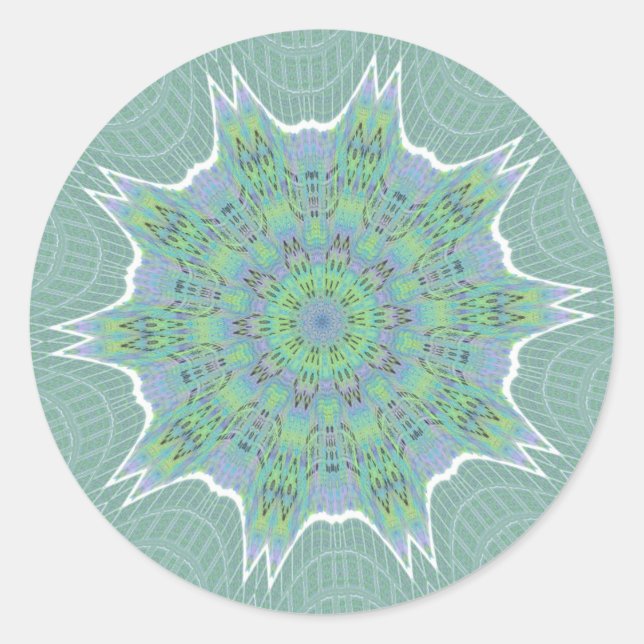 Adesivo Padrão Floral Verde legal (Frente)