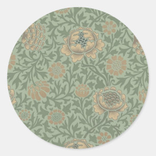 Adesivo Padrão Floral William Morris Grafton Verde Sálvia