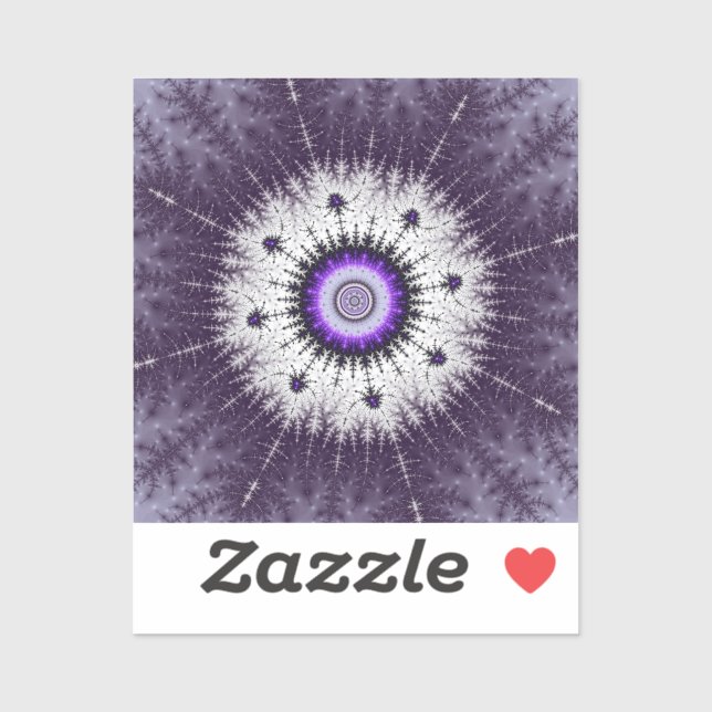 Adesivo Padrão Fractal Snowflake (Folha)