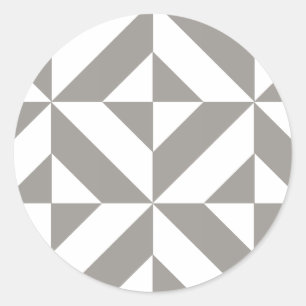 Adesivo Padrão Geométrico Deco Cube da Cinza de Prata