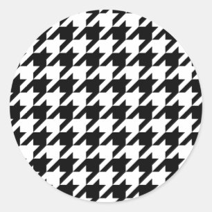 Adesivo Padrão houndstooth clássico design de verificação 