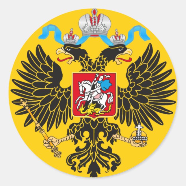 Adesivo Padrão Imperial do Imperador da Rússia (Frente)