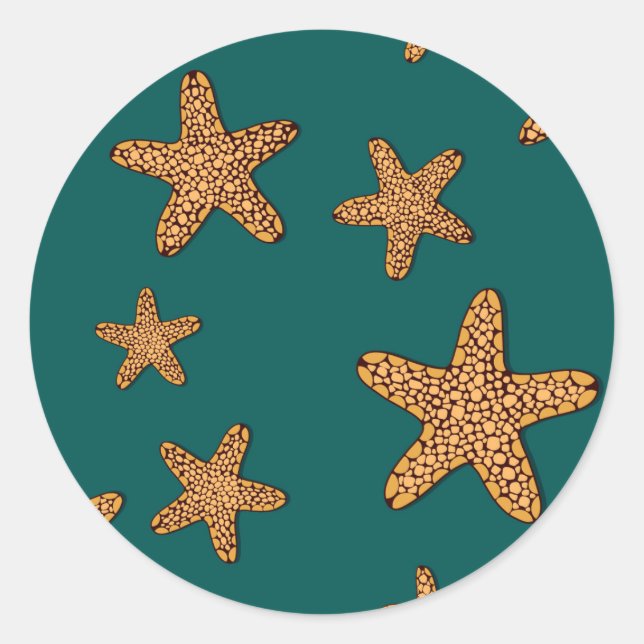 Adesivo Padrão Laranja de Starfish (Frente)