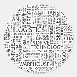 Adesivo Padrão LOGÍSTICO com palavras