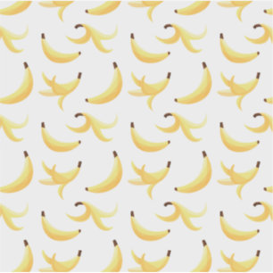 Adesivo Padrão moderno de polígono de cascas de banana